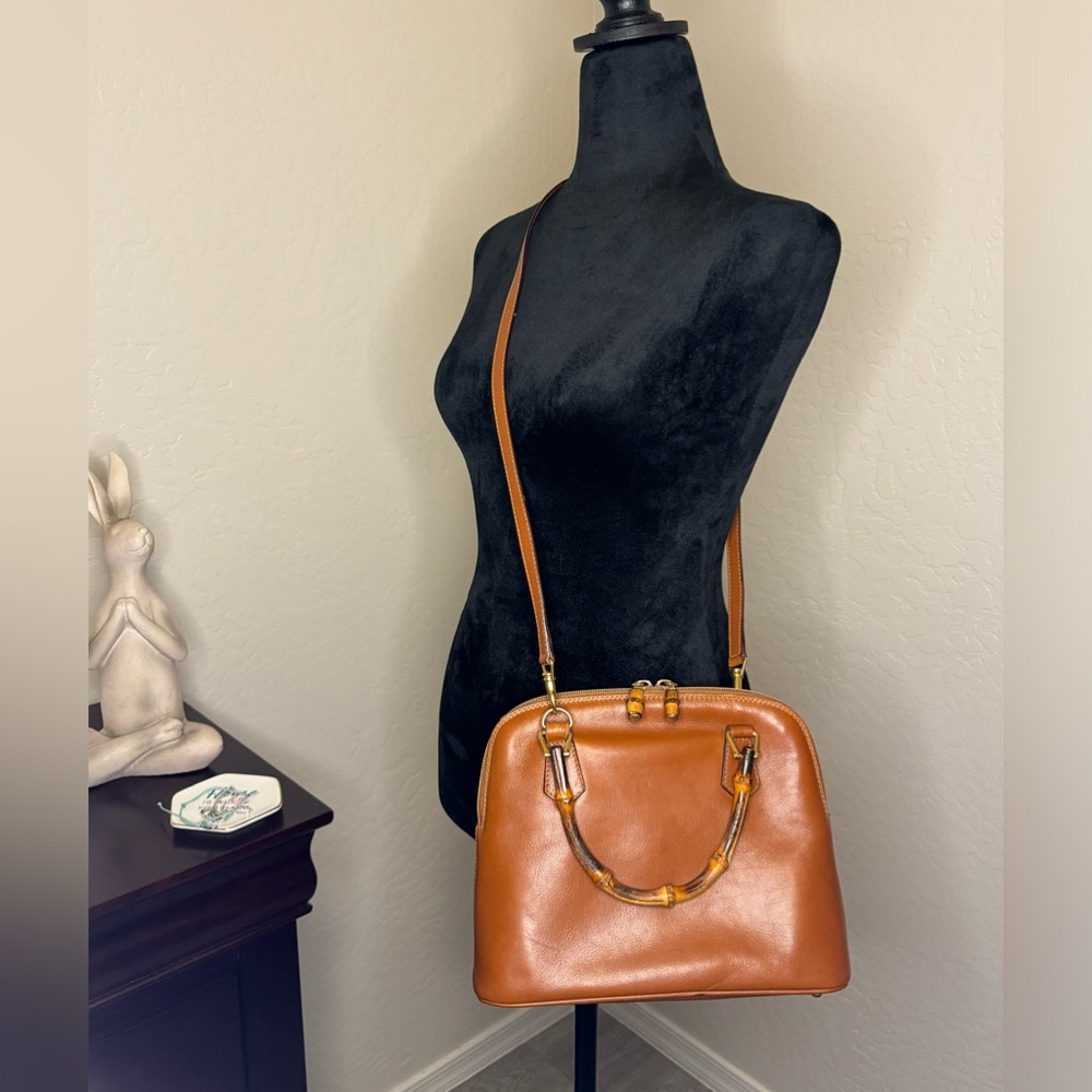 👜 GUCCI Vintage 2 way Bamboo purse